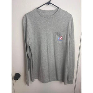 gray vineyard vines longsleeve graphic sailing size small #0956